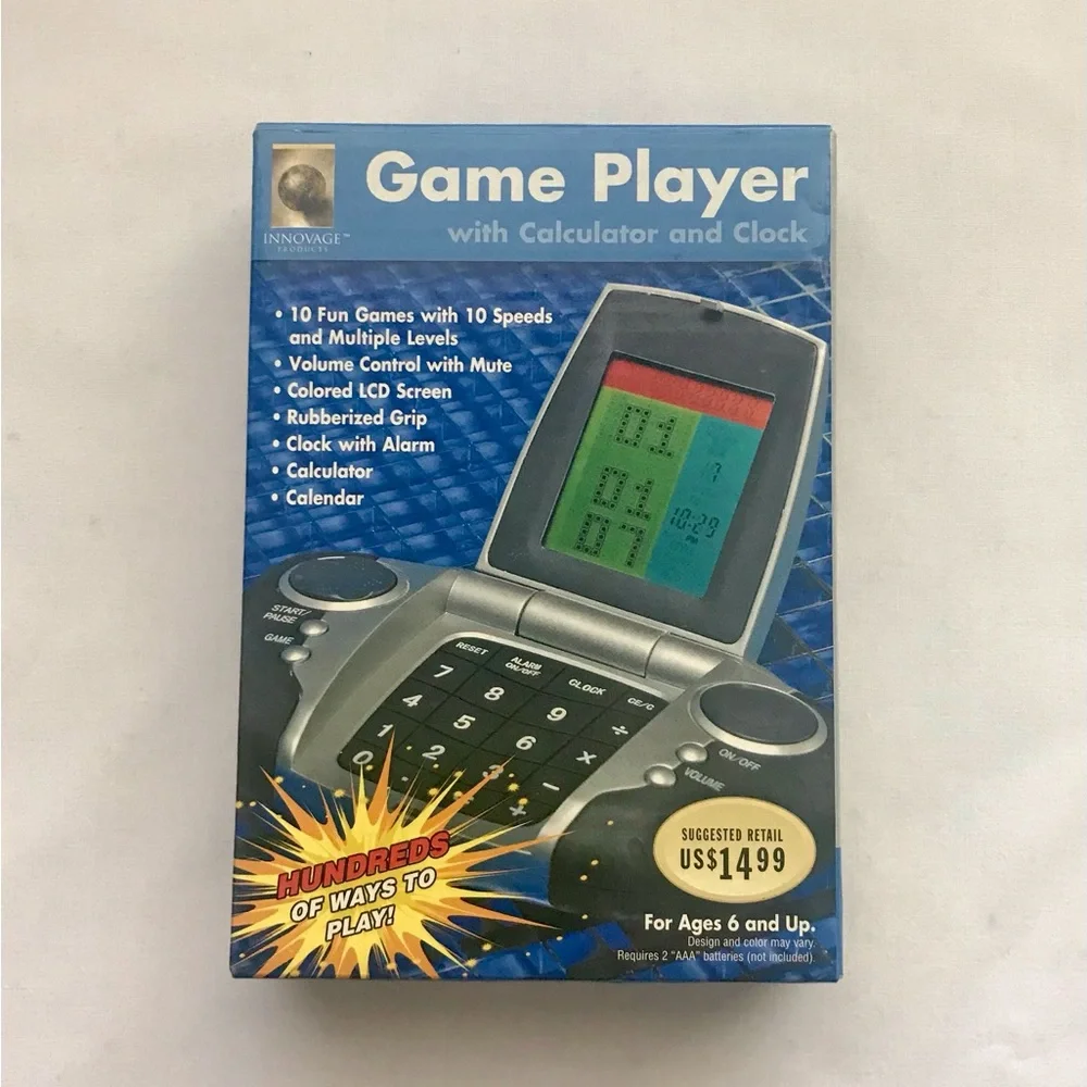 Innovage 2007 Portable Game Player with Calculator and Alarm Clock Handheld